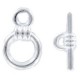 Metal Toggle clasp 9x14mm Silver